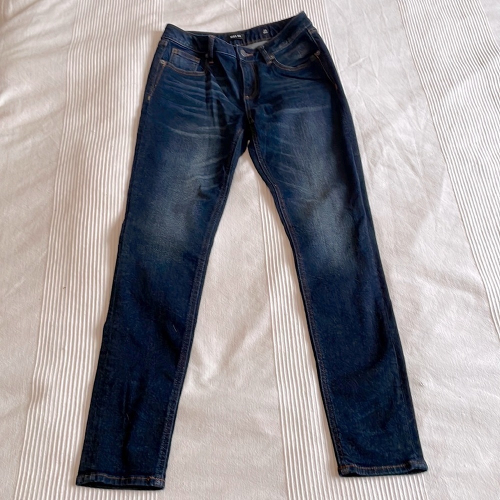 Miss me dark wash low rise skinny jeans size 26